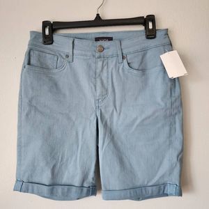 NYDJ Ella Denim Peacock Cuffed Short